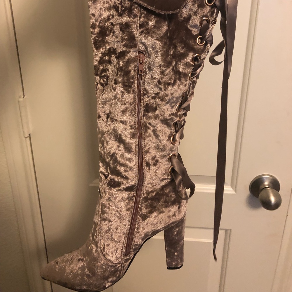 Velvet Blush Boots